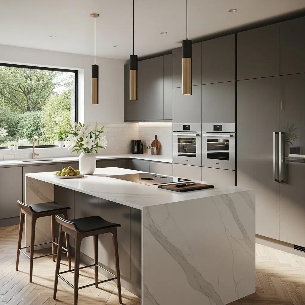 Modern kitchen renovation showcasing stylish cabinets and appliances
