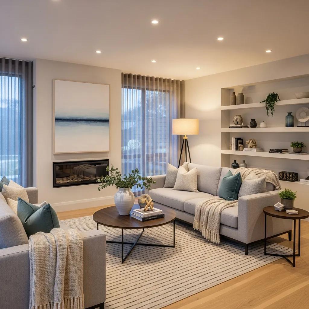 Modern renovated home interior highlighting comfort and elegance