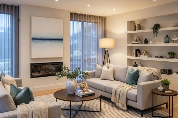 Modern renovated home interior highlighting comfort and elegance